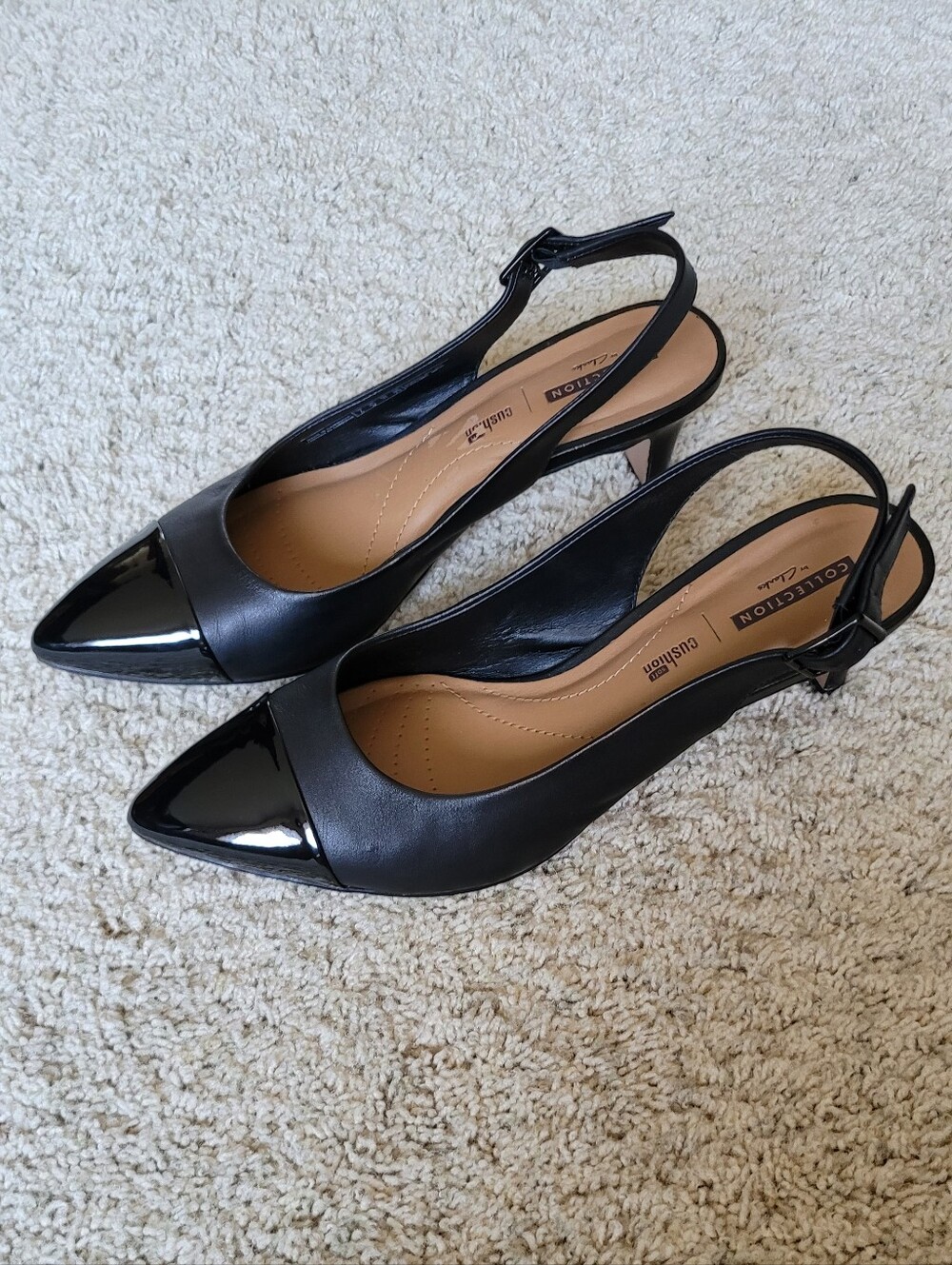 Impressive Ankle Strap Heels Black Pointed Toes Have Patton Leather, Toes Only